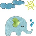 Coleção Elefantinho Ponto decorativo - Imagem 5