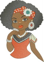 Matriz de bordado Bonecas para saias de crochet - Image 2