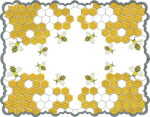 Matriz de bordado sousplat abelhinhas operarias - Image 2