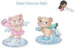 Matriz de Bordado -casal urso gelo