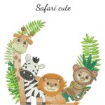 Matriz de bordado Safari ramos