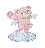 Matriz de Bordado -casal urso gelo - Imagem 2