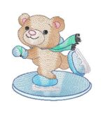 Matriz de Bordado -casal urso gelo - Imagem 3