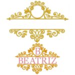 Matriz de bordado Entremeio Luxuoso feminino