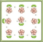 Matriz de bordado Quilting de miniflores - Image 3