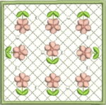 Matriz de bordado Quilting de miniflores - Image 2