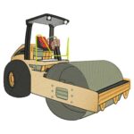 Matriz de bordado Maquinario Rolo compactador