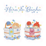 Matriz de Bordado - Hora do Banho