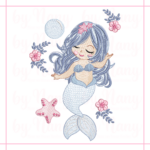 Matriz de Bordado - Sereia ( Coleção-Sereia-Fofa) - Imagem 8