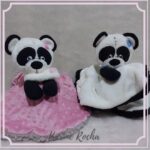 Naninha panda e prendedor de chupeta (projeto)