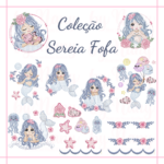 Matriz de Bordado - Sereia ( Coleção-Sereia-Fofa)