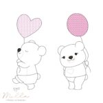 Matrizes de Bordado - Urso Amigo - Imagem 4