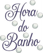 Matriz de bordado Hora do Banho bebe com shampoo - Imagem 7