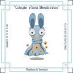 Matrizes de Bordado - Coleção ALIENS Monstrinhos - Pacote de Matrizes - Imagem 10