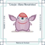 Matrizes de Bordado - Coleção ALIENS Monstrinhos - Pacote de Matrizes - Imagem 13