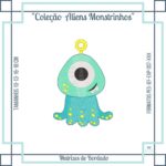 Matrizes de Bordado - Coleção ALIENS Monstrinhos - Pacote de Matrizes - Imagem 2
