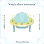 Matrizes de Bordado - Coleção ALIENS Monstrinhos - Pacote de Matrizes - Imagem 7