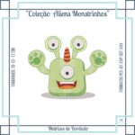 Matrizes de Bordado - Coleção ALIENS Monstrinhos - Pacote de Matrizes - Imagem 8