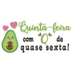 Matriz de Bordado - Pacote Semaninha Abacate - Image 5