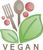 Matriz de bordado da linha farm house pacote veganos 74 - Imagem 2