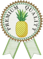 Matriz de bordado semaninha selo CRIVO com frutas - Image 2