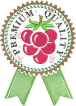 Matriz de bordado semaninha selo aplique com frutas - Imagem 3