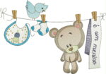 Matriz de bordado Varalzinho urso cute - Image 2