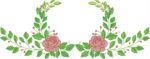 Matriz de bordado Pacote especial rosas e barrados - Imagem 2