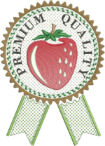 Matriz de bordado semaninha selo CRIVO com frutas - Image 9