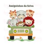 Matriz de Bordado - Amiguinhos da Selva - Image 2