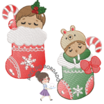 Coleção Natal Baby socks- Matrizes