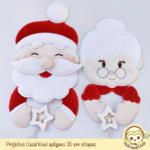Projetos na Bordadeira - Casal Papai e Mamãe Noel Grandes [ITH] - Imagem 4
