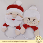 Projetos na Bordadeira - Casal Papai e Mamãe Noel Grandes [ITH] - Imagem 5