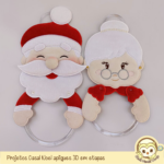 Projetos na Bordadeira - Casal Papai e Mamãe Noel Grandes [ITH] - Imagem 8