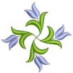 Matriz de Bordado - Alfabeto Monograma Tulipa - Imagem 6