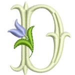 Matriz de Bordado - Alfabeto Monograma Tulipa - Imagem 9
