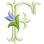 Matriz de Bordado - Alfabeto Monograma Tulipa - Imagem 11