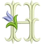Matriz de Bordado - Alfabeto Monograma Tulipa - Imagem 13