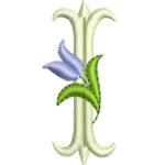 Matriz de Bordado - Alfabeto Monograma Tulipa - Imagem 14