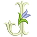 Matriz de Bordado - Alfabeto Monograma Tulipa - Imagem 15