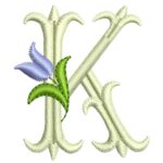Matriz de Bordado - Alfabeto Monograma Tulipa - Imagem 17