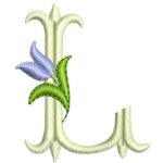 Matriz de Bordado - Alfabeto Monograma Tulipa - Imagem 18