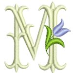 Matriz de Bordado - Alfabeto Monograma Tulipa - Imagem 19
