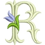 Matriz de Bordado - Alfabeto Monograma Tulipa - Imagem 23