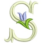 Matriz de Bordado - Alfabeto Monograma Tulipa - Imagem 24