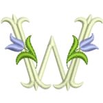 Matriz de Bordado - Alfabeto Monograma Tulipa - Imagem 28