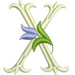 Matriz de Bordado - Alfabeto Monograma Tulipa - Imagem 29