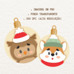 Kit Digital Ornamentos de Natal - Imagem 3