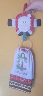 Matriz de bordado noel porta toalha - Image 4