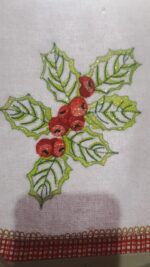 Matriz de bordado Azevinho de natal - Image 3